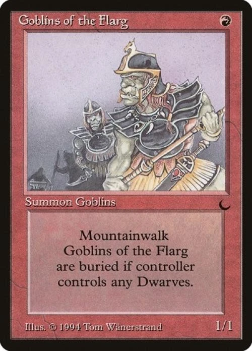 Goblins of the Flarg - Medium Play MTG The Dark - Image 1 of 1