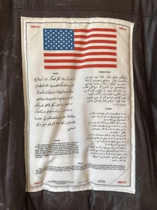 Chaqueta Genuina Desert Storm Blood Chit DMAC Bombardero Death Rattlers Para Hombre Grande - Imagen 1 de 16