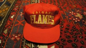 Vintage Starter Calgary Flames Arch Logo Snapback Hat NHL - Picture 1 of 6
