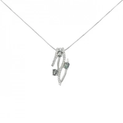 Auténtico collar de alejandrita K18WG 0,41 CT #270-004-205-8417 Foto 1 de 4