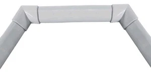 Novellini Profilo Finitura Rigido Alluminio Bianco 3 Lati 85x185x85 Vasca Bagno - Picture 1 of 2
