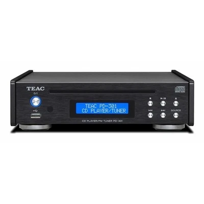TEAC PD-301-X/B Reproductor de CD Sintonizador FM Reproducción USB Wide FM... - Imagen 1 de 3