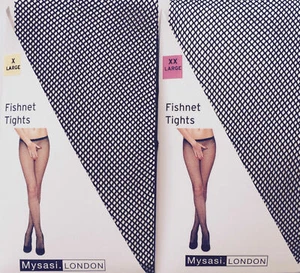 Sexy Extra Large 54'' &  60"  hip  Fishnet Tights- Curvy Fit Plus Size -Colours - Picture 1 of 18