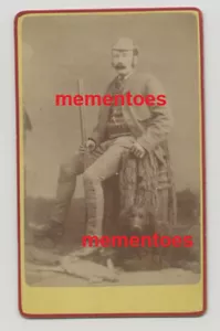 CDV Dog & Gun Hunting Hexham c1880's Northumberland - Picture 1 of 2