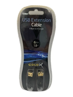GoldX® PlusSeries® Hi-Speed USB Extension Cable - 6' Gold Connectors GX621-06 - Image 1 of 3