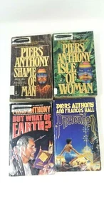 Piers Anthony Paperback Books Lot Shame Man Isle of Woman What Earth Pretender - Imagen 1 de 11