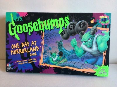 Goosebumps Board Game , One Day At Horrorland 1998 MB Complete - Image 1 of 4
