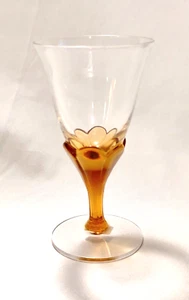 Imperial Amber Blossom 3 oz Wine Cordial Glass Barware Cocktail - Picture 1 of 6