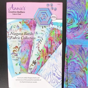 Annie's Creative Quilters Fabric Club Table Mat & Coasters Niagara Batiks FQ901 - Picture 1 of 8