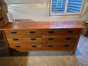 Dania Cherry Wood Dresser - Picture 1 of 8