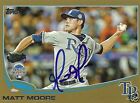 Matt Moore Signed Auto 2013 Topps Gold Tampa Bay Rays All Star Game Card - Coa