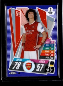 2020-21 Topps Chrome Match Attax #38 David Luiz /299 rifrattore viola  - Foto 1 di 2