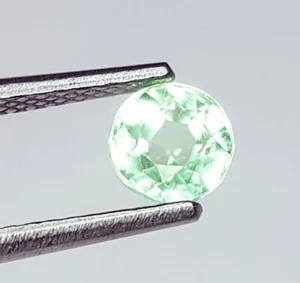 Natural Paraiba Tourmaline 0.82 Ct Loose Gemstone Untreated Certified Round Gem - Picture 1 of 10