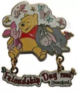 Prendedor Disney 48246 DLR Día de la Amistad 2006 Winnie the Pooh Piglet Eeyore LE 1000 - Imagen 1 de 1