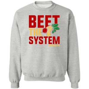 Beet The System Funny Farming Crewneck Sweatshirt - Picture 1 of 8