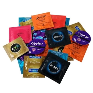 Larger Condoms Sampler Pack * Mister Size * Pasante * EXS * XXL Wide Fit - Picture 1 of 1