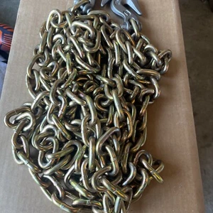 Neu Campbell 513578 ovale Gliederkette Kohlenstoffstahl Abschleppkette 20 L Fuß x 5/16 Durchmesser in. - Bild 1 von 8