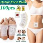 Detox Foot Patches 100 PCS Pads Body Toxins Feet Slim Cleansing Herbal Patch UK