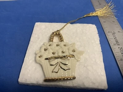 Lenox Wedding Wishes Flower Basket Ornament Replacement  - Image 1 of 4