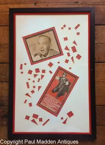 Foto enmarcada firmada de Al Jolson con cubierta de playbill - Imagen 1 de 4