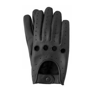 Guantes de conducir de cuero suave de piel de cordero de chofer de estilo retro clásico para hombre - Imagen 1 de 13