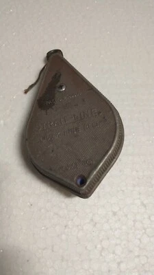 Vintage Irwin Auger Bit Company Plumb Bob Strait Line Chalk Line Reel Red Powder - Image 1 of 3