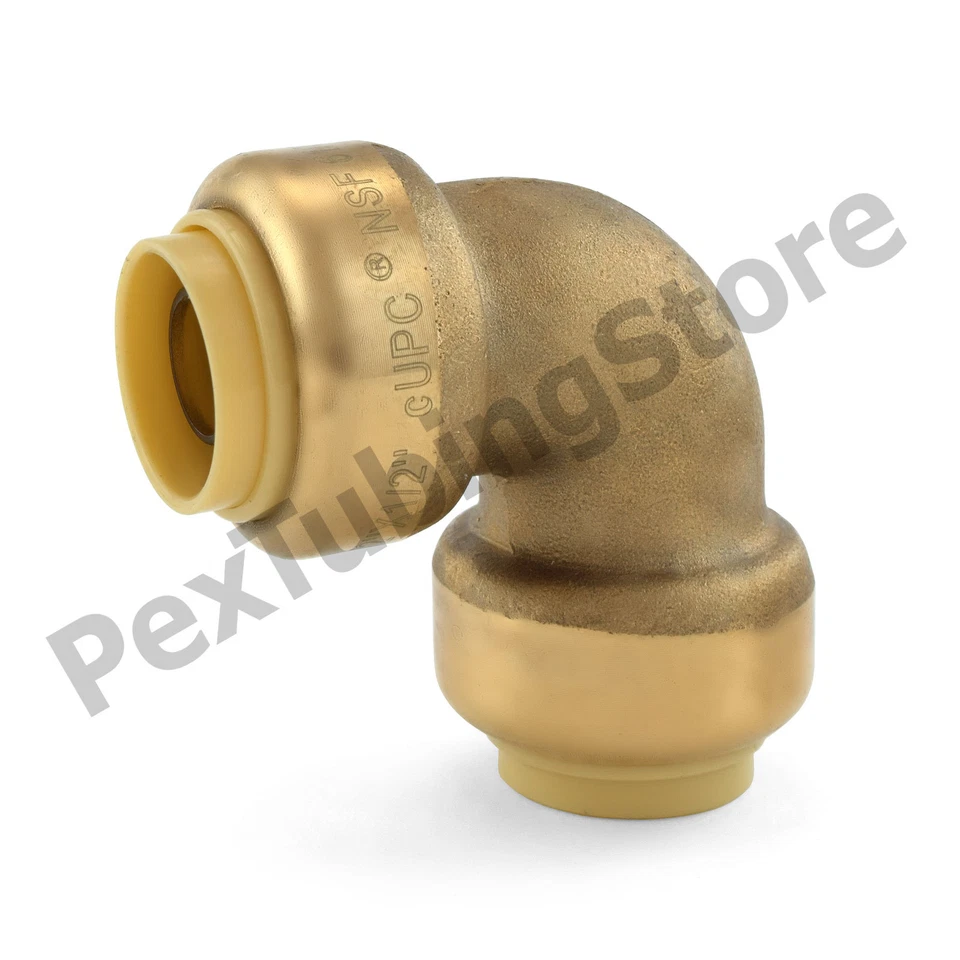 (25) 1/2" Sharkbite Style (Push-Fit) Push to Connect Lead-Free Brass Elbows - Image 1 of 1