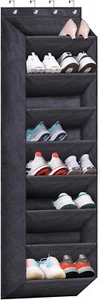 Over The Door Shoe Organizer for Closet with Large Deep Pockets,Narrow Shoe Rack - Picture 1 of 3