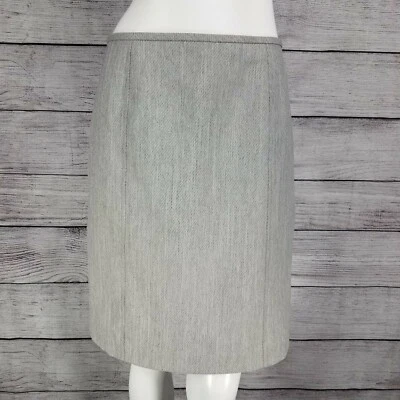 Evan Pecone Petites 4P Career Suit Skirt Gray Work Business Fall Office School - Image 1 of 4