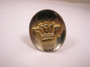 Royal Imperial Crown SHIELDS SINGLE MODERN Cuff Link replace lost/broken zi06 - Picture 1 of 5