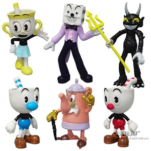 1Set Cuphead Collection Anime Action Figure Catoon Statue PVC Toy Birthday Gift - Picture 1 of 5