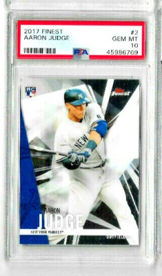 2017 Finest Aaron Judge PSA 10  RC - Image 1 of 2