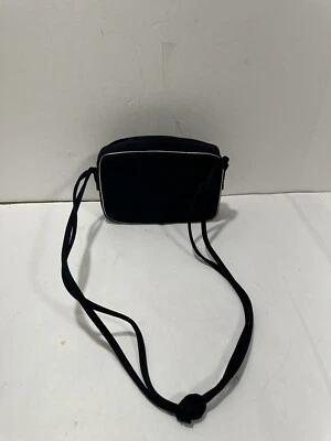 Bolso de Hombro Miss Lewis Vintage Azul Marino Oscuro Con Buen Borde Cuadrado Noche Cartera Foto 1 de 4