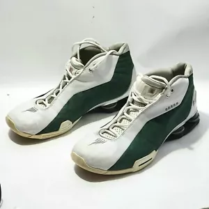 2001 Nike Shox BB4 Michigan State MSU TB White Silver Green Gr.12 330009-107 - Bild 1 von 10