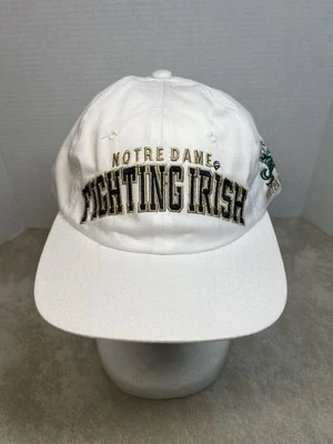 Boné vintage Notre Dame luta irlandês bloco lateral logotipo Snapback - Imagem 1 de 4