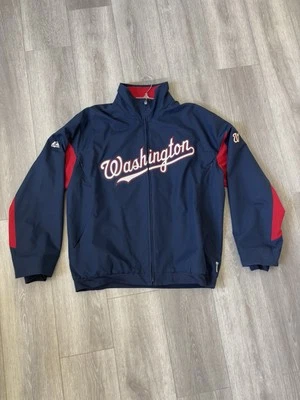Chaqueta Auténtica De Colección Años 90 Washington Nationals Majestuosa Base Térmica MLB Talla XL Foto 1 de 4