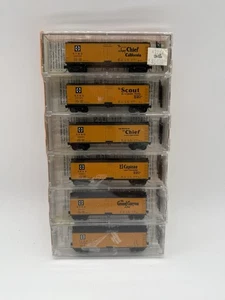 N Scale Micro Trains MTL 47212 Santa Fe Slogan Wood Reefer 6-Pack - Picture 1 of 8