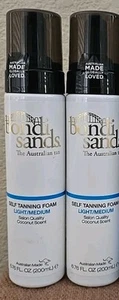 Lot 2 Bondi Sands Self Tanning Foam For Face & Body 6.76 oz LIGHT / MEDIUM - Picture 1 of 3