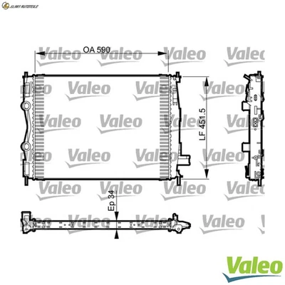 KÜHLER MOTORKÜHLUNG 735380 FÜR NISSAN DUALIS QASHQAI/+2 M1D 2.0L M9R 2.0L 4cyl - Image 1 of 4