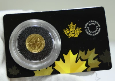 Canada Howling Wolf 2015 - 1/10 Troy OZ oro .99999 (en ensayo) Foto 1 de 2