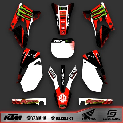 Kit de calcomanías gráficas para Yamaha YZ250F YZ450F - 2003 2004 MX kit de gráficos Foto 1 de 3