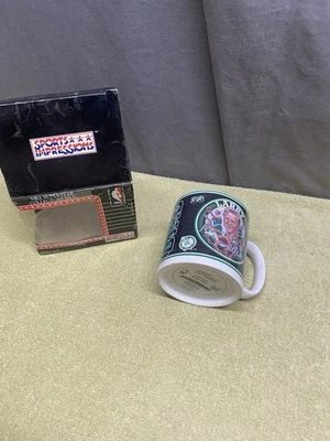 Taza de café Larry Bird vintage de los Boston Celtics 1992-93 NBA 33 impresiones deportivas Foto 1 de 4
