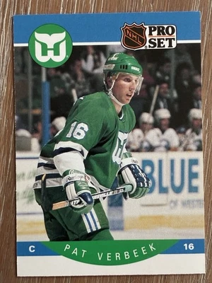 1990-91 Pro Set Pat Verbeek Hartford Whalers Hockey Card #112 - Image 1 of 2