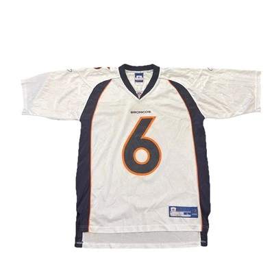 Camiseta deportiva grande de los Denver Broncos Jay Cutler para hombre blanca Reebok  Foto 1 de 4