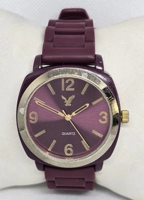 Men's American Eagle Outfitters Gold Tone Analog Purple Buckle Band Watch 07 - Image 1 of 4