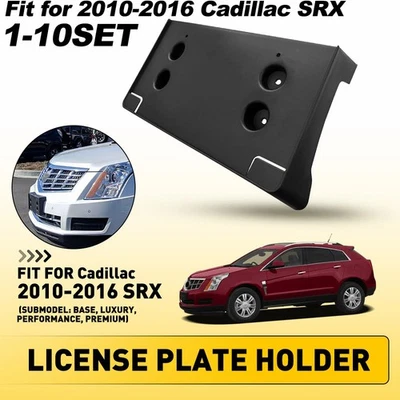 Soporte de placa de matrícula delantero para Cadillac SRX 2010-2016 base/lujo Foto 1 de 4