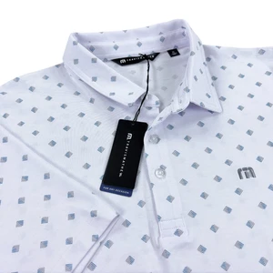 Travis Mathew Perfect Saturday Night Stay Golf Polo Mens SLIM FIT White NWT - Picture 1 of 6