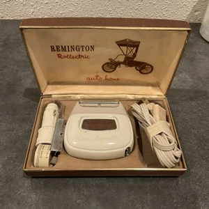 Vintage Remington Rollectric 12V, 110 V auto- Home Electric Shaver With Case - Picture 1 of 5