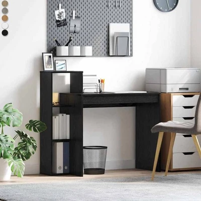 Schreibtisch mit Regal Bürotisch Computertisch Klein Arbeitstisch Büro PC-Tisch - Bild 1 von 4