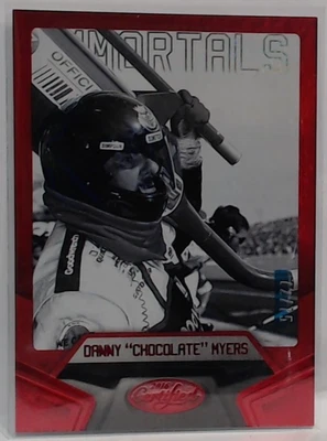 2016 CERTIFIED DANNY CHOCOLAE MYERS IMMORTALS RED/75  #65 NASCAR  MSM - Image 1 of 2